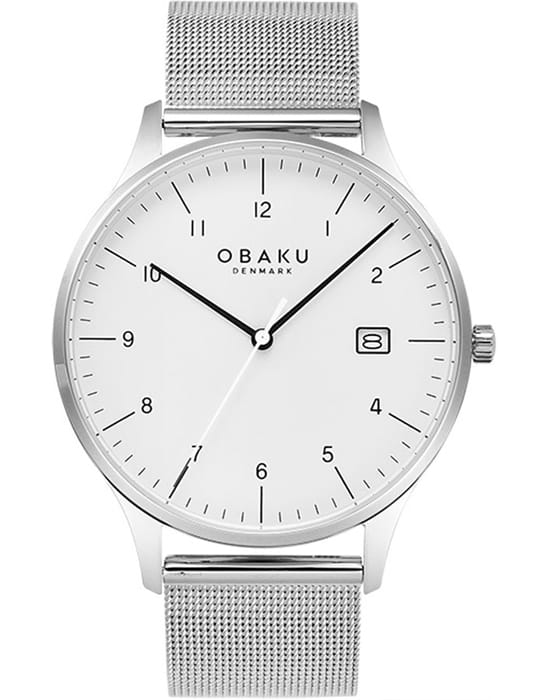 Obaku Obaku Chia V298GDCWMC  V298GDCWMC кварцевые женские часы белый циферблат, браслет нержавеющая сталь — вид спереди